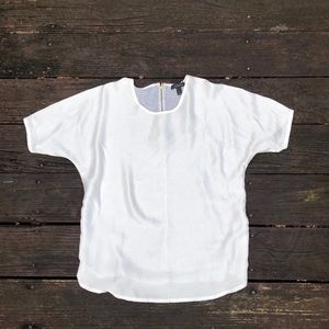 JCrew white dressy t-shirt